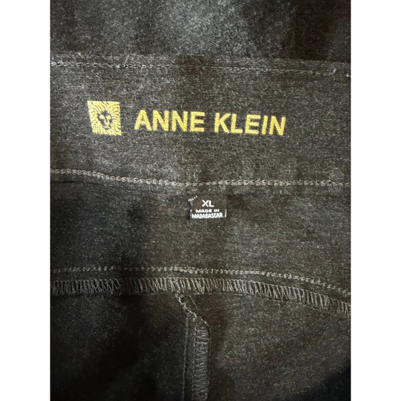 Anne Klein Womens XL Charcoal Gray Dress Pants Professional - Picture 3 of 3